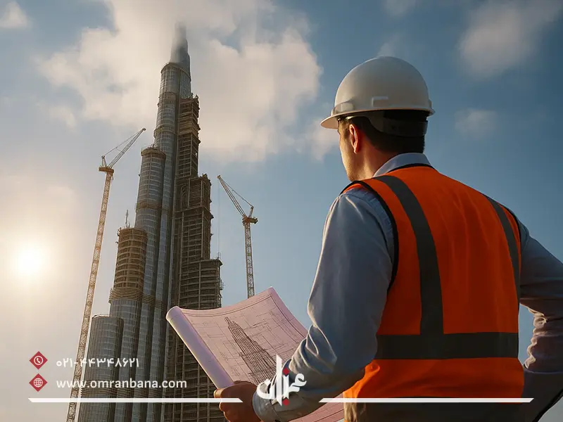 نظارت بر ساخت و ساز برج خلیفه دبی