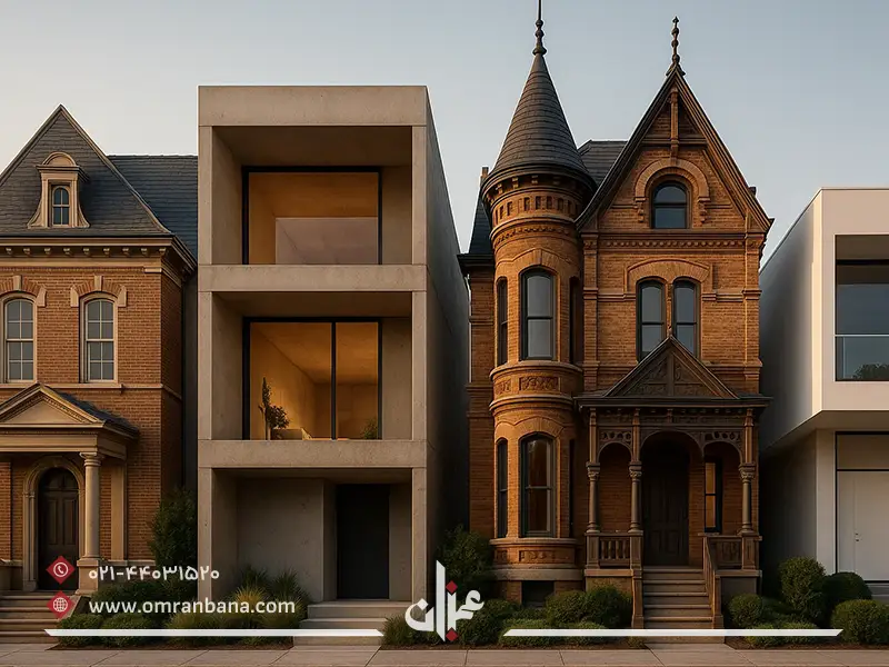 انواع سبک های معماری خارجی