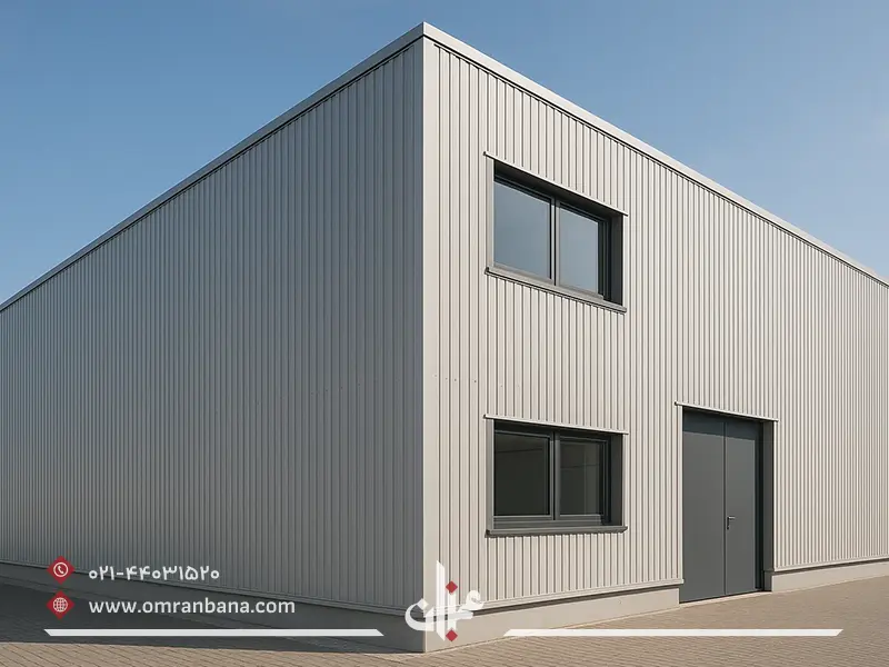طراحی معماری خارجی ساختمان با ساندویچ پانل